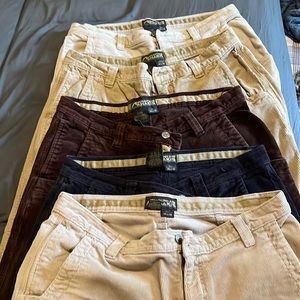 Mountain khakis 36x30 lot of 5 CORDUROY USED